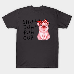 Cute Pig With Bandana. T-Shirt